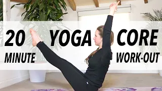 20-minute Intermediate Yoga Workout - Minimal Cue Vinyasa Flow For Core Strength - YogaCandi