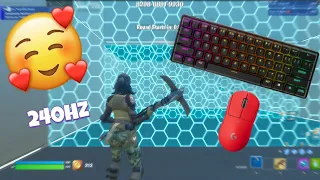 😴Steelseries Apex Pro TKL ASMR Chill🤩 Piece Control 1v1🏆Satisfying Keyboard Fortnite  240FPS 4K😍