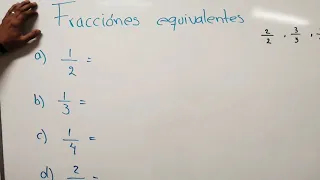 FRACCIONES EQUIVALENTES (FÁCIL)