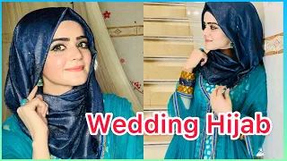 How To Do Hijab Styles For Wedding | Hijab With Earrings | Hijab Tutorial 2020  | Dietitian Aqsa