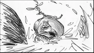 Open Season (2006) Swept Away Scene Deconstruction - Storyboards Angle