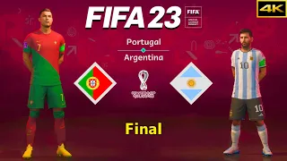 FIFA 23 - PORTUGAL vs. ARGENTINA - FIFA World Cup Final - Ronaldo vs. Messi - PS5™ [4K]