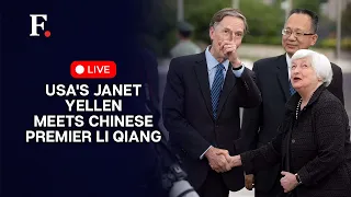 LIVE: US Treasury Secretary Janet Yellen Meets Chinese Premier Li Qiang | US China Tensions