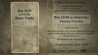 IPNtv: Rok 1939 w dzienniku Hansa Franka