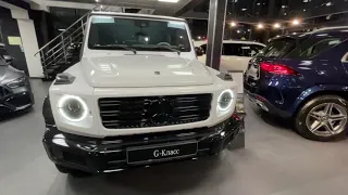 Новый Mercedes-Benz G 350 в белом цвете с пакетом night (2021) ПАНАВТО