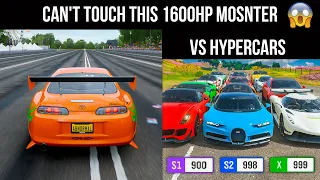 1600HP 2JZ Toyota SUPRA MONSTER VS HYPERCARS WORLD || Forza Horizon 4