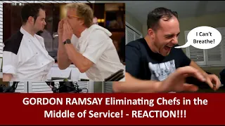 American Reacts to 10 Times Gordon Ramsay Eliminated A Chef In The Middle Of Service REACTION