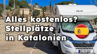 Alles kostenlos? Wohnmobil-Stellplätze in Katalonien - Reisebericht Womo Spanien Winter 2023