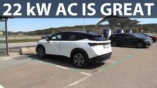 Nissan Ariya 87 kWh e-4orce road trip to Gøteborg part 3