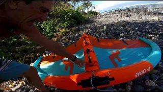 First impression of the 2024 F-One Origin in a downwind run in Maui