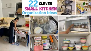 22 *BRILLANT & CLEVER* Small Kitchen Organization Ideas | Ideas to Organize Kitchen Cabinets
