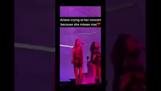Ariana Grande misses Mac Miller and cries onstage
