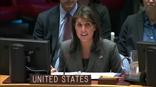 Amb Nikki Haley On the Situation in the Democratic Republic of the Congo Nov 14, 2018