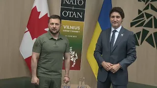 Prime Minister Justin Trudeau meets with Ukrainian President Volodymyr Zelenskyy – July 12, 2023