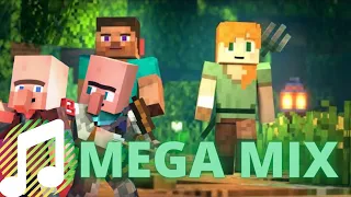 SAVE THE VILLAGE - Mega Mix Music Video | Minecraft Animation Music Video (Whole Content)