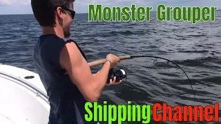 Gag Grouper fishing the Tampa Bay Shipping Channel - Rocked up by monsters!