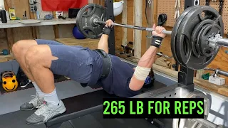 Bench Press 265 For MAX Reps PR!! | Road To 315