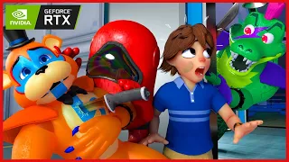 FREDDY & GREGORY VS IMPOSTOR MONTY - FNAF SECURITY BREACH VS AMONG US ANIMATION #13