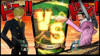 SANJI VS BON CLAY (MR. 2) | Free Battle | One Piece Burning Blood