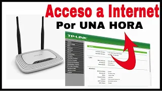 Como dar Acceso a Internet por una Hora || Router WI-FI TP-LINK