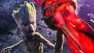 Making Stormbreaker Scene - Groot Lifts Thor's Hammer - Avengers Infinity War 2018 Movie CLIP HD