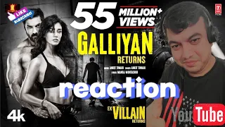 Galliyan Returns Song Reaction : Ek Villain Returns | John,Disha,Arjun,Tara | Ankit T,Manoj M, Mohit