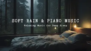 Relaxing Sleep Music in Warm Room at Night - Stress Relief, Deep Sleep Music, Rain Sounds for Sleep