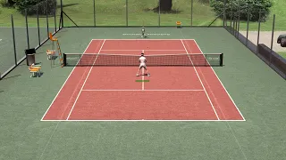 Full Ace Tennis Simulator WIP new volley gameplay - practice