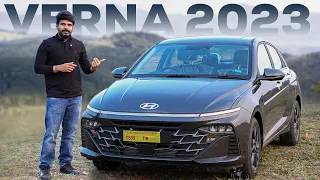 Hyundai Verna 2023 Top Model SX (O) Automatic DCT First Drive impressions ll in Telugu ll