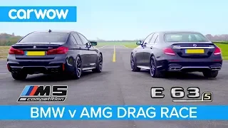 BMW M5 Competition vs Mercedes-AMG E 63 S - DRAG RACE, ROLLING RACE & BRAKE TEST