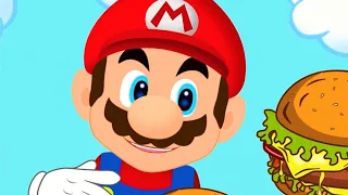 SUPER MARIO eating Burger | Cartoon eating show 😋