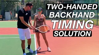 Two-Handed Backhand 3-Step Timing Progression with Anna