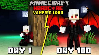 i Survived 100 Days As A Vampire Lord In Hardcore Minecraft Hindi