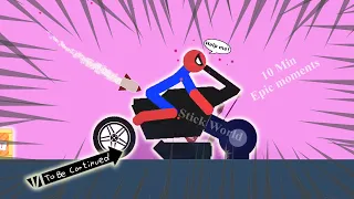 10 Min Best falls | Stickman Dismounting funny and epic moments | Like a boss compilation #518