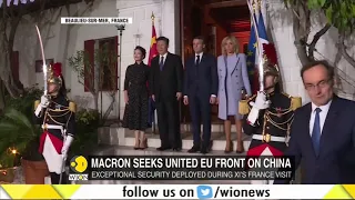 China's President Xi Jinping & France's President Emmanuel Macron meets for official talks