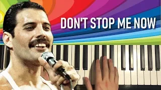 HOW TO PLAY - Queen - Don't Stop Me Now (Piano Tutorial Lesson)