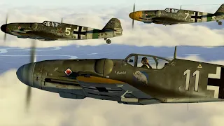 More on Combat Box in the Bf 109 G-14/G-4. IL-2: Great Battles in 4k.