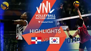 🇩🇴 DOM vs. 🇰🇷 KOR - Highlights Week 2 | Women's VNL 2022