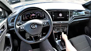 Volkswagen T-Roc Sport 1.5 150HP POV Test Drive. GoPRO driving. Relax city drive VW T-Roc