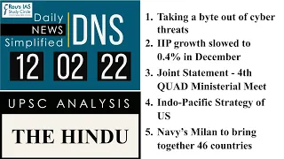 THE HINDU Analysis, 12 February, 2022 (Daily Current Affairs for UPSC IAS) – DNS