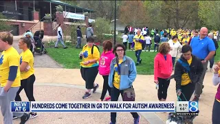 Hundreds gather in GR for autism awareness walk