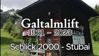 2SL Galtalmlift - Schlick2000, Stubaital | Abschiedsvideo | Schlepplift anno 1961 ✝️(2023)