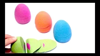 Learn colors Kinetic sand Easter Egg toys surprise | DIY how to make Mad mattr Easter egg for kids