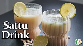 1 minute Sattu Drink | Full day energy Juice | How to make Sattu - Summer Drink - Sattvik Kitchen