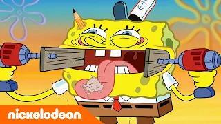 SpongeBob | Momen-Momen Paling Terampil SpongeBob! 🔨 | Nickelodeon Bahasa