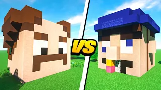 Jeffy vs Marvin REALISTIC House Battle in Minecraft!