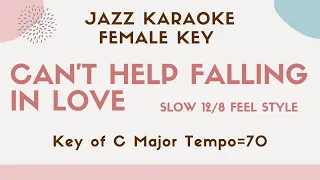 Can't help falling in love - female key [Jazz Sing along instrumental KARAOKE with guide]