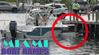 OMG They Sunk The Jeep!! Miami Boat Ramps | Black Point