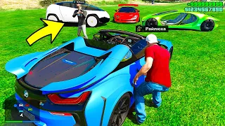 УГНАЛ ВСЕ ДОРОГИЕ МАШИНЫ У МИСТЕРА БИСТА! BMW, ЛАМБА, МЕРС, APPLE CAR MRBEAST🌴 ГТА 5 МОДЫ РАЙЛЮХА