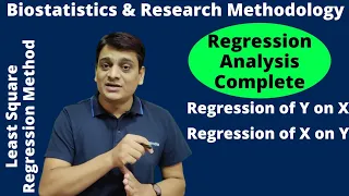 Part 19: Regression Analysis Complete | Y=a+bX (Regression of Y on X)| X=a+bY (Regression of X on Y)